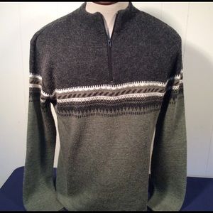 SIMS Snowboard 1/4 zip mens sweater made USA